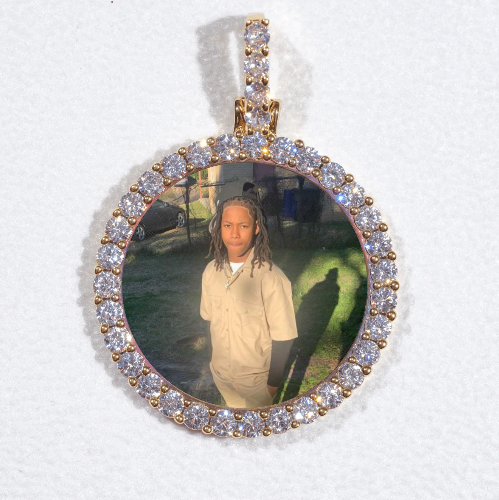 3D CIRCLE CUSTOM PICTURE PENDANT SMALL SIZE