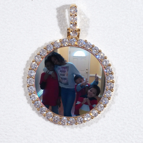 3D CIRCLE CUSTOM PICTURE PENDANT SMALL SIZE
