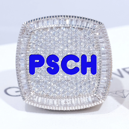 CUSTOM LETTER 3D ICED RING