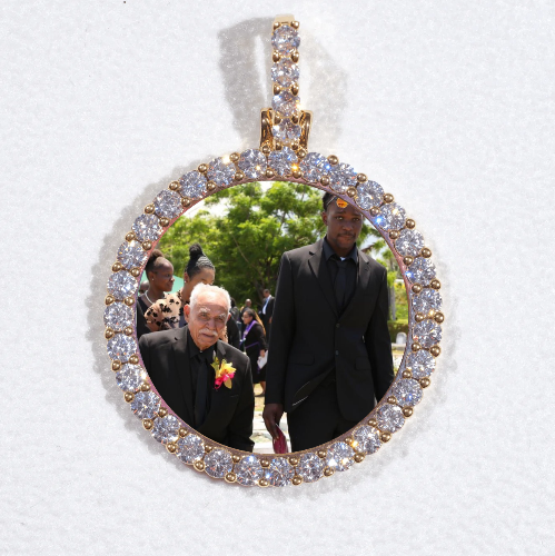 3D CIRCLE CUSTOM PICTURE PENDANT SMALL SIZE