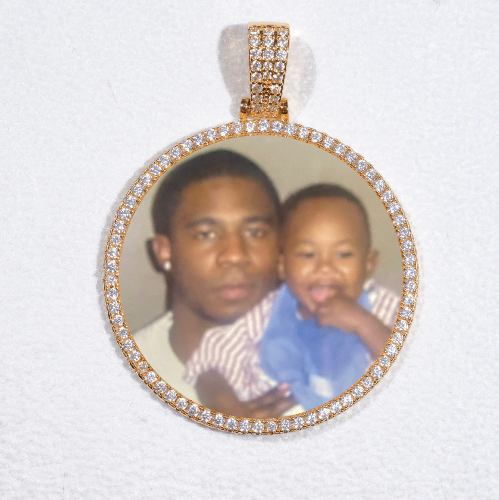 MEDIUM 3D CIRCLE CUSTOM PICTURE PENDANT