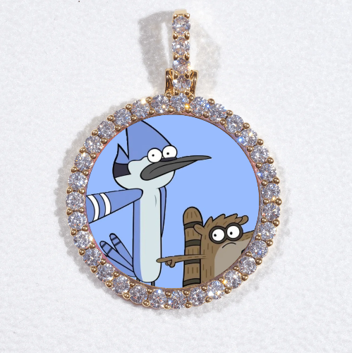 3D CIRCLE CUSTOM PICTURE PENDANT SMALL SIZE
