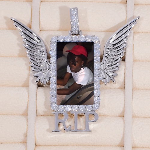 RIP WING 3D CUSTOM PICTURE PENDANT