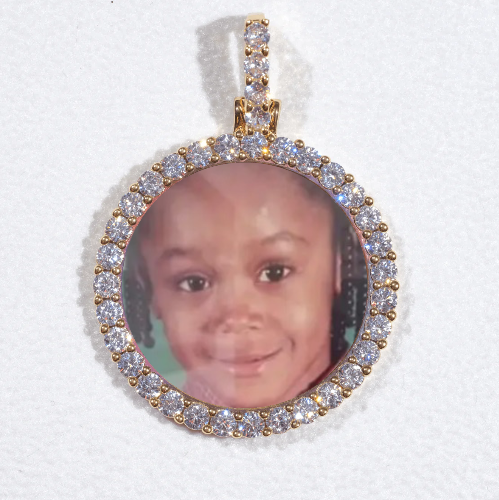 3D CIRCLE CUSTOM PICTURE PENDANT SMALL SIZE