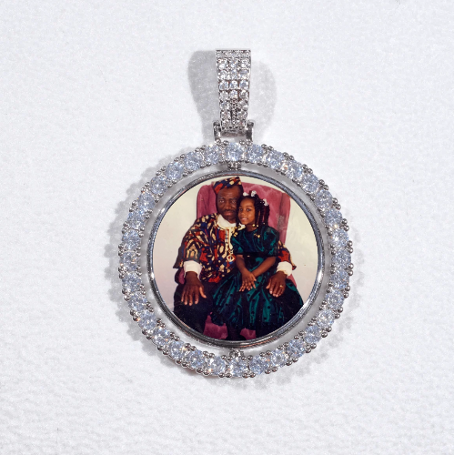 3D Spinning 2-Faced Custom Picture Pendant