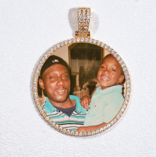 MEDIUM 3D CIRCLE CUSTOM PICTURE PENDANT