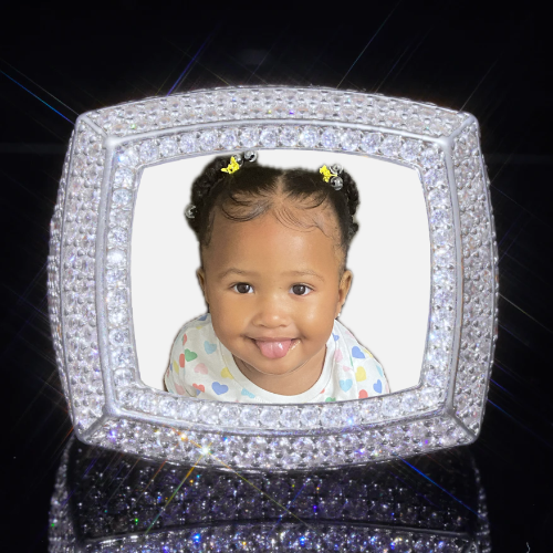 3D CUSTOM PICTURE ICED RING