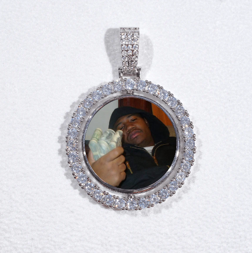 3D Spinning 2-Faced Custom Picture Pendant