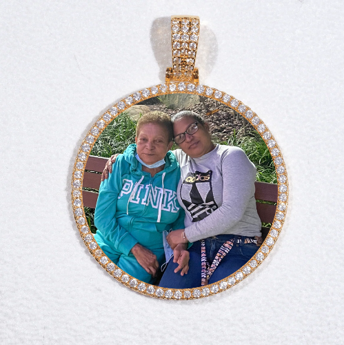 MEDIUM 3D CIRCLE CUSTOM PICTURE PENDANT