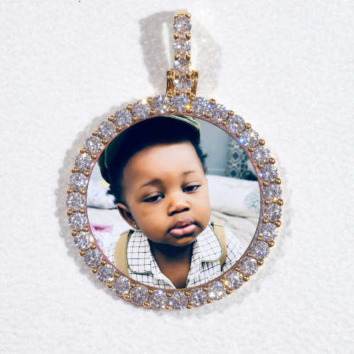 3D CIRCLE CUSTOM PICTURE PENDANT SMALL SIZE