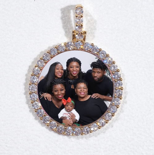 3D CIRCLE CUSTOM PICTURE PENDANT SMALL SIZE