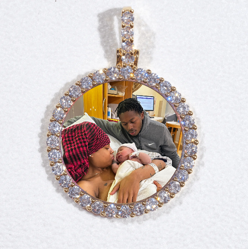 3D CIRCLE CUSTOM PICTURE PENDANT SMALL SIZE