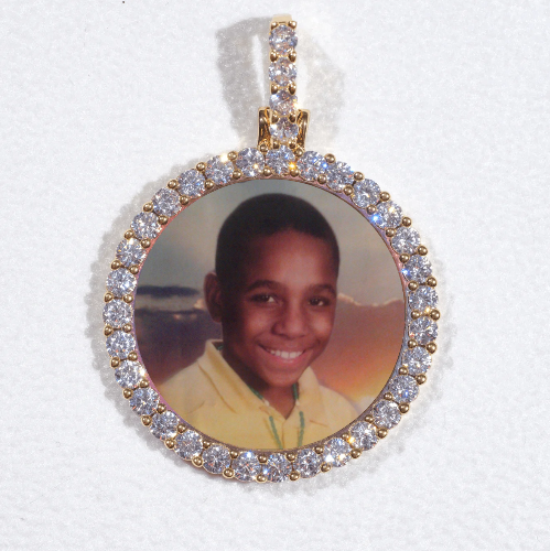 3D CIRCLE CUSTOM PICTURE PENDANT SMALL SIZE