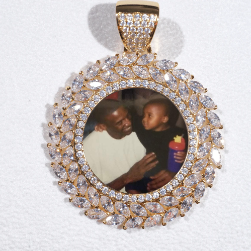 Large 3D Wheat Ear Custom Picture Pendant