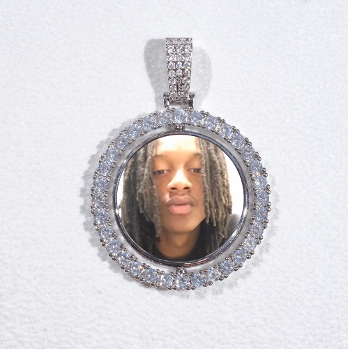 3D Spinning 2-Faced Custom Picture Pendant