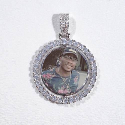 3D Spinning 2-Faced Custom Picture Pendant