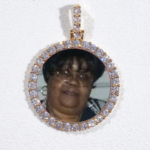 3D CIRCLE CUSTOM PICTURE PENDANT SMALL SIZE