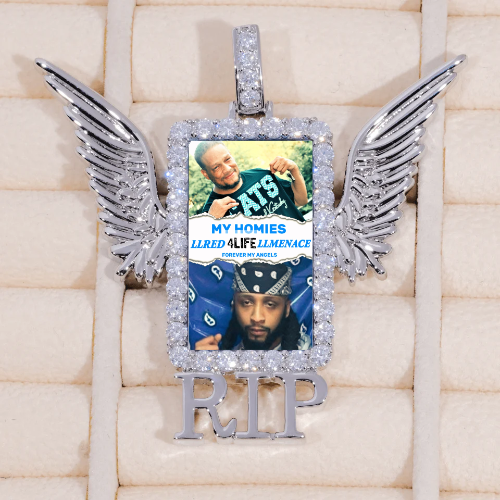 RIP WING 3D CUSTOM PICTURE PENDANT