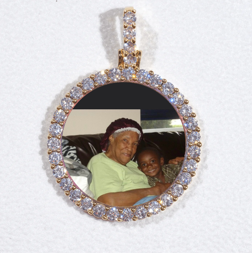 3D CIRCLE CUSTOM PICTURE PENDANT SMALL SIZE