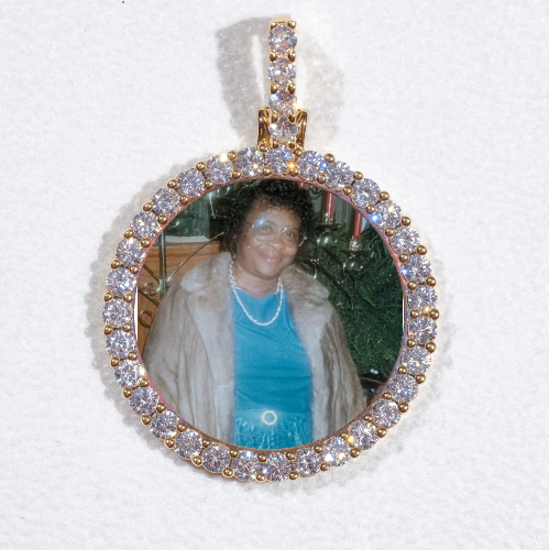 3D CIRCLE CUSTOM PICTURE PENDANT SMALL SIZE