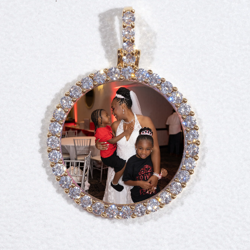 3D CIRCLE CUSTOM PICTURE PENDANT SMALL SIZE