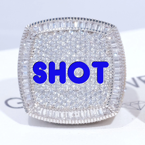 CUSTOM LETTER 3D ICED RING