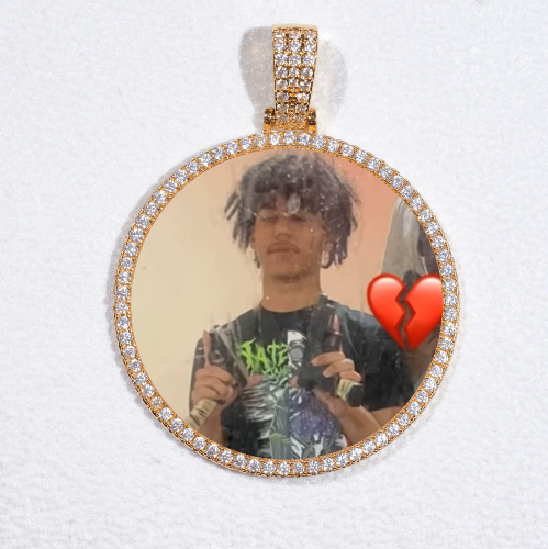 MEDIUM 3D CIRCLE CUSTOM PICTURE PENDANT
