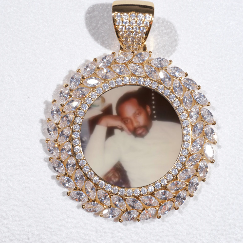 Large 3D Wheat Ear Custom Picture Pendant