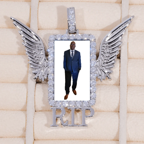 RIP WING 3D CUSTOM PICTURE PENDANT