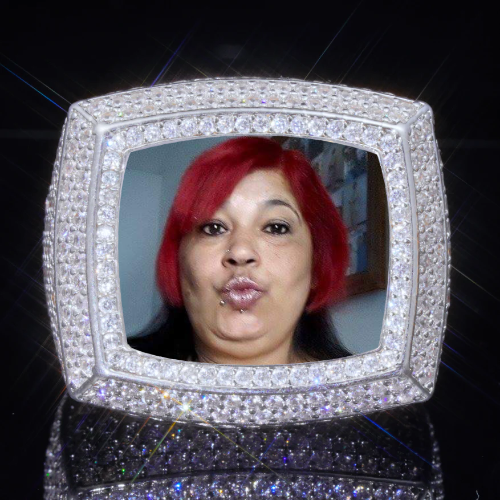 3D CUSTOM PICTURE ICED RING