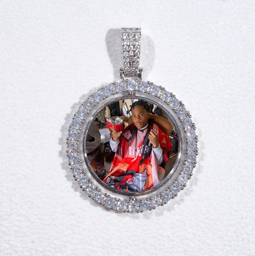 3D Spinning 2-Faced Custom Picture Pendant