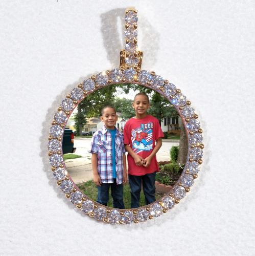 3D CIRCLE CUSTOM PICTURE PENDANT SMALL SIZE
