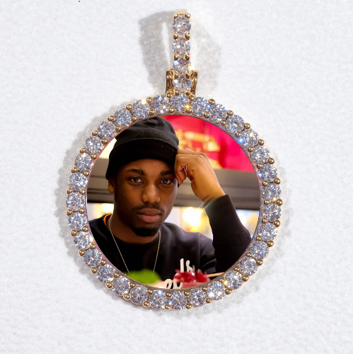 3D CIRCLE CUSTOM PICTURE PENDANT SMALL SIZE