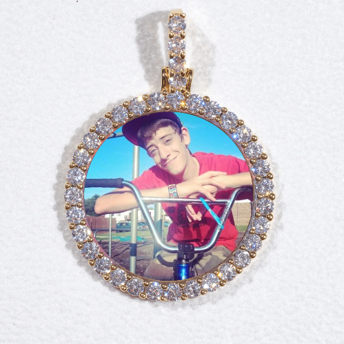 3D CIRCLE CUSTOM PICTURE PENDANT SMALL SIZE