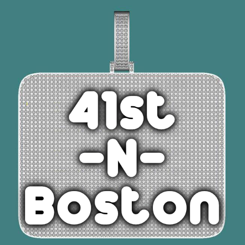CUSTOM LETTER NECKLACE 3D BIG SQUARE