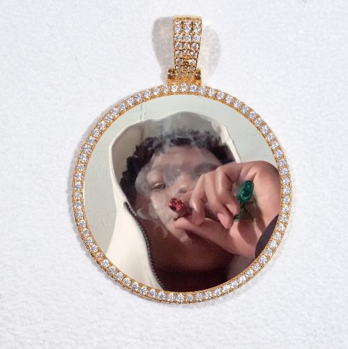 MEDIUM 3D CIRCLE CUSTOM PICTURE PENDANT