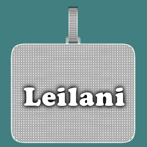 CUSTOM LETTER NECKLACE 3D BIG SQUARE