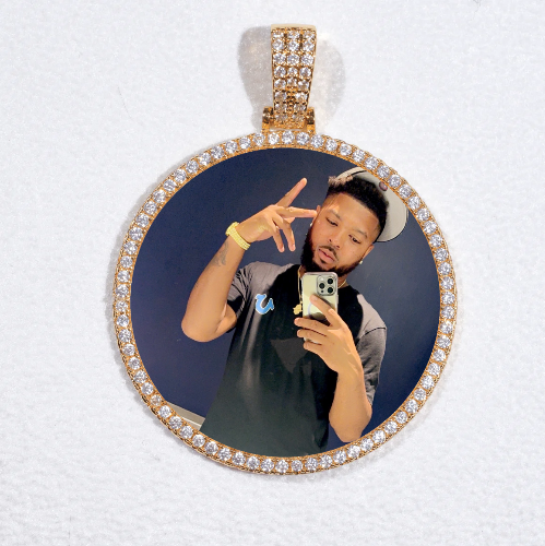 MEDIUM 3D CIRCLE CUSTOM PICTURE PENDANT