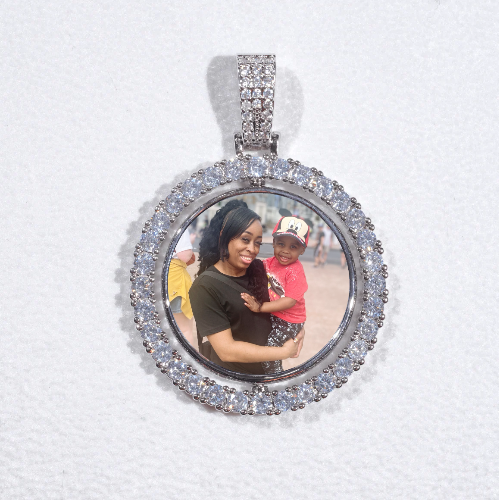 3D Spinning 2-Faced Custom Picture Pendant