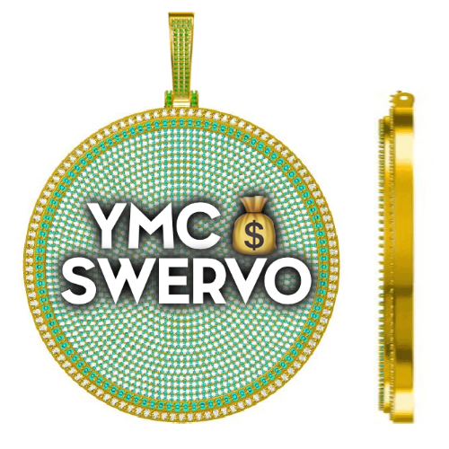 CUSTOM LETTER NECKLACE 3D BIG DISC