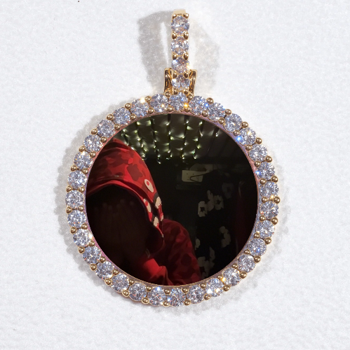 3D CIRCLE CUSTOM PICTURE PENDANT SMALL SIZE