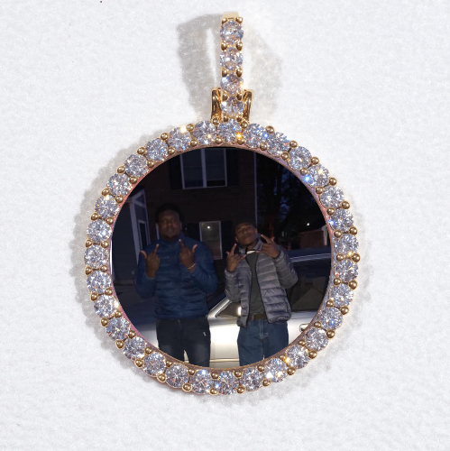 3D CIRCLE CUSTOM PICTURE PENDANT SMALL SIZE