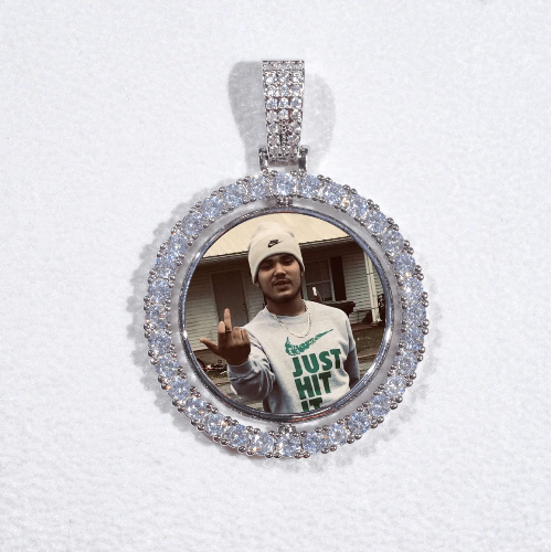 3D Spinning 2-Faced Custom Picture Pendant