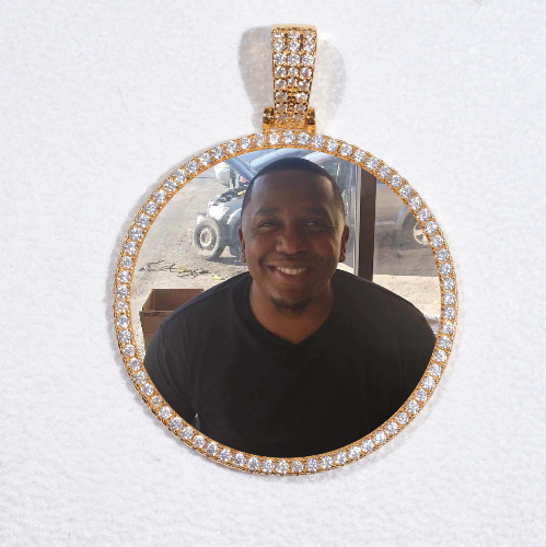 MEDIUM 3D CIRCLE CUSTOM PICTURE PENDANT