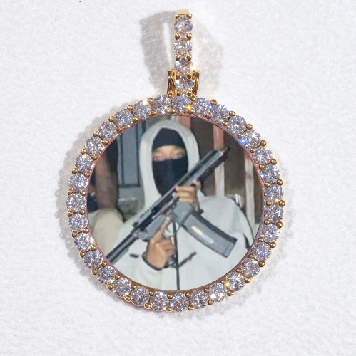 3D CIRCLE CUSTOM PICTURE PENDANT SMALL SIZE