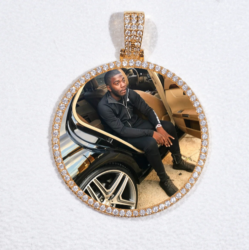 MEDIUM 3D CIRCLE CUSTOM PICTURE PENDANT