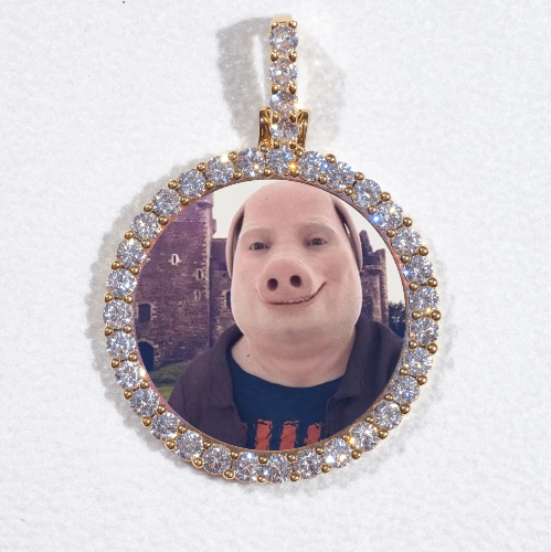 3D CIRCLE CUSTOM PICTURE PENDANT SMALL SIZE
