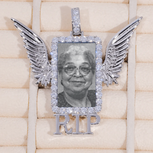 RIP WING 3D CUSTOM PICTURE PENDANT