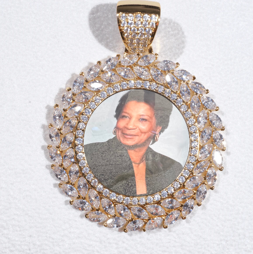 Large 3D Wheat Ear Custom Picture Pendant