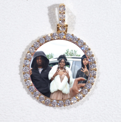 3D CIRCLE CUSTOM PICTURE PENDANT SMALL SIZE
